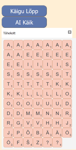 A Web-Based Estonian Version of the Word Game Scrabble